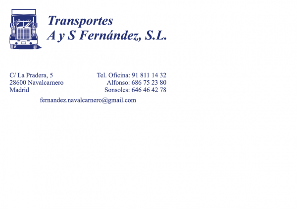TRANSPORTES A Y S FERNÁNDEZ, S.L.